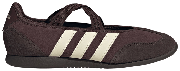 adidas Wmns Barreda Mary Jane Shadow Brown Cream White Aurora Coffee