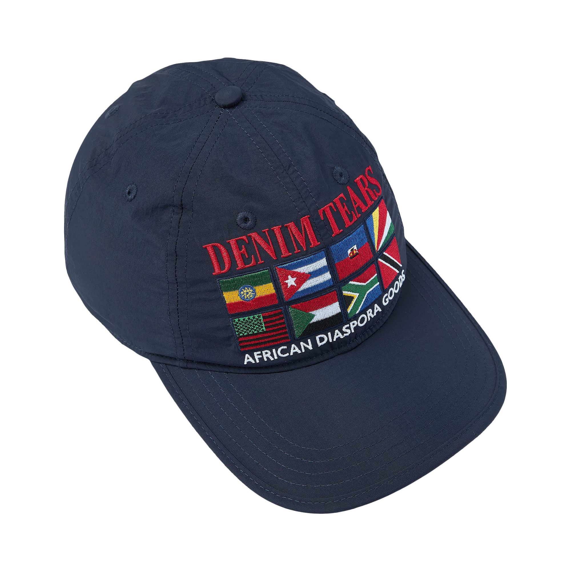Pre-owned Denim Tears Diaspora Flags Cap 'navy' | Blue | Men's Size Onesize
