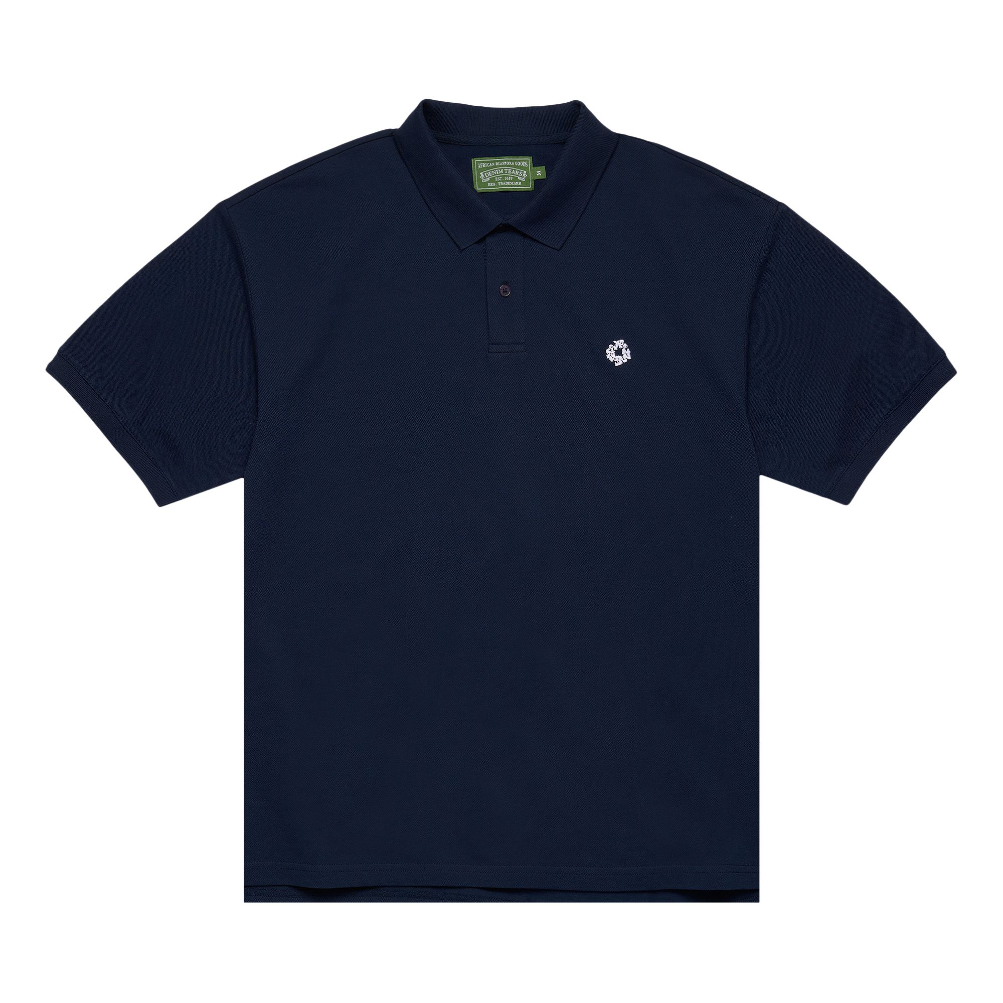 Pre-owned Denim Tears Wreath Polo 'navy' | Blue | Men's Size M