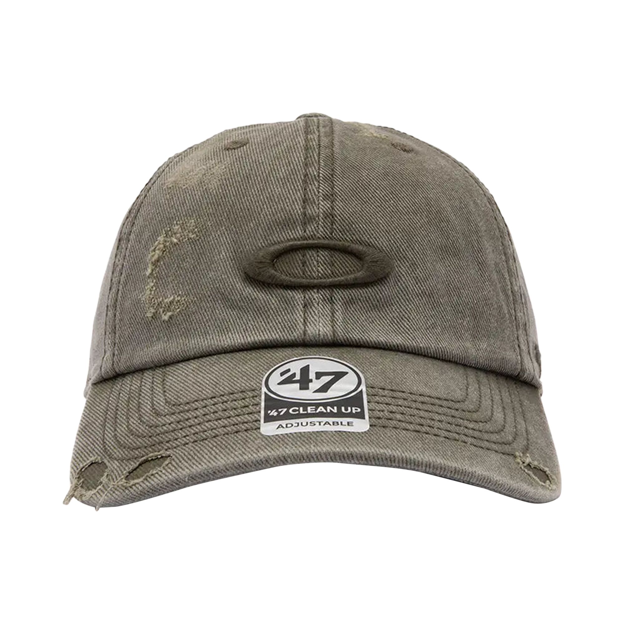 Pre-owned Oakley 47 Reserve Distressed Cap 'deep Olive' | Green | Men's Size Onesize