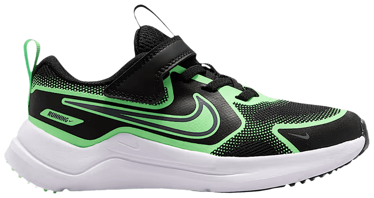 Nike Cosmic Runner PS Black Illusion Green Cool Grey