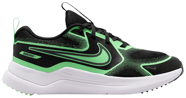 Nike Cosmic Runner GS Black Illusion Green Cool Grey