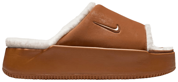 Nike Wmns Calm Slide Brown White