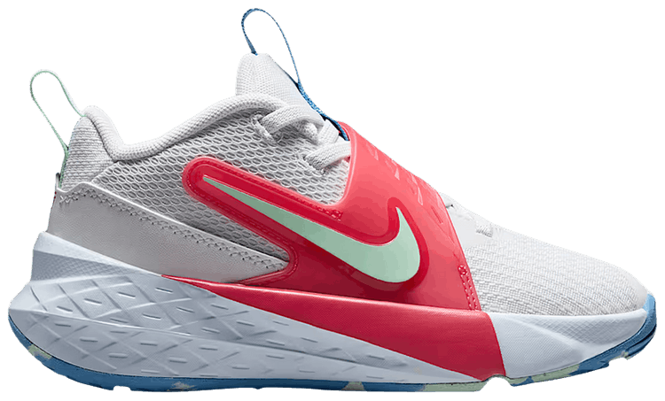 Nike Team Hustle D12 PS Off White Aurora Blue Tropical Pink Arctic Green