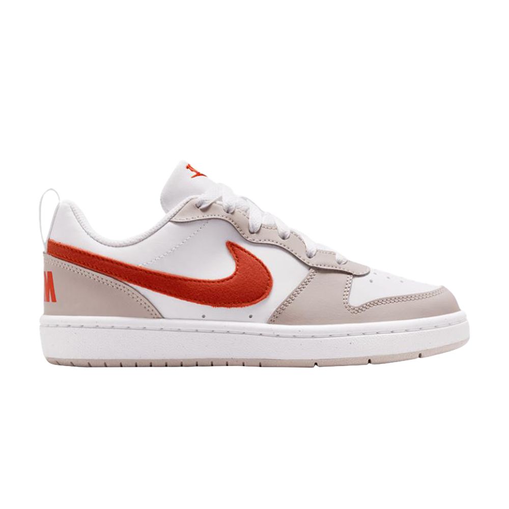 Pre-owned Nike Court Borough Low Essential+ Gs 'white Moon Particle Rust Factor' | Kid's Size 3.5