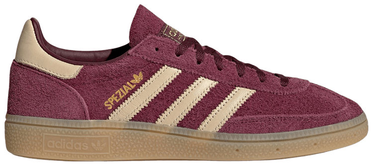 adidas Wmns Handball Spezial Maroon Warm Vanilla Gold Metallic