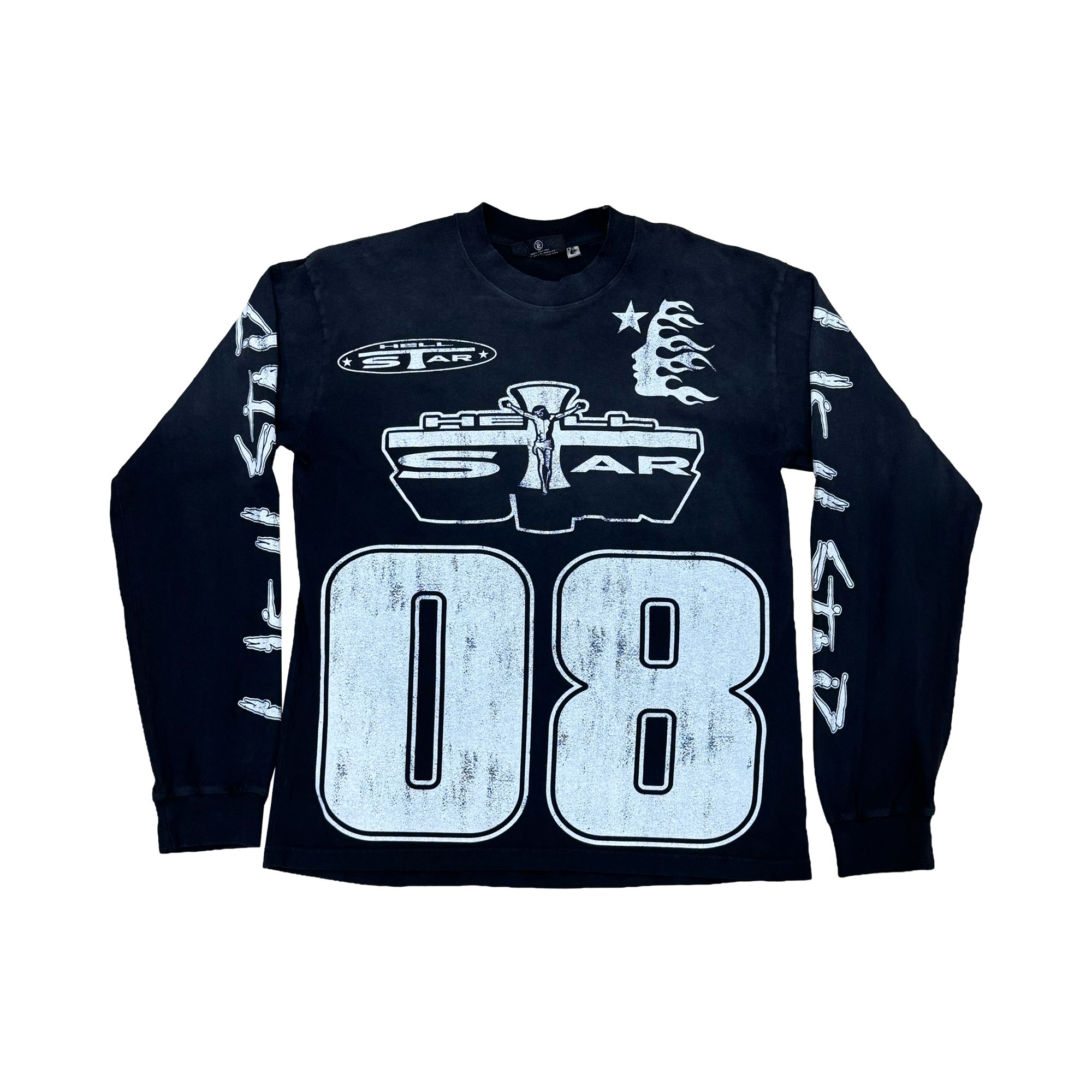 Pre-owned Hellstar Greatest Hits 08' Long-sleeve 'black' | Men's Size Xl