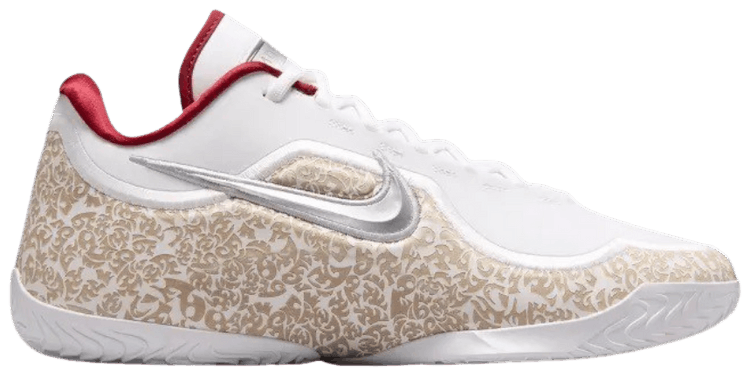 Nike Lebron 23 Laser PE White Metallic Silver Team Red