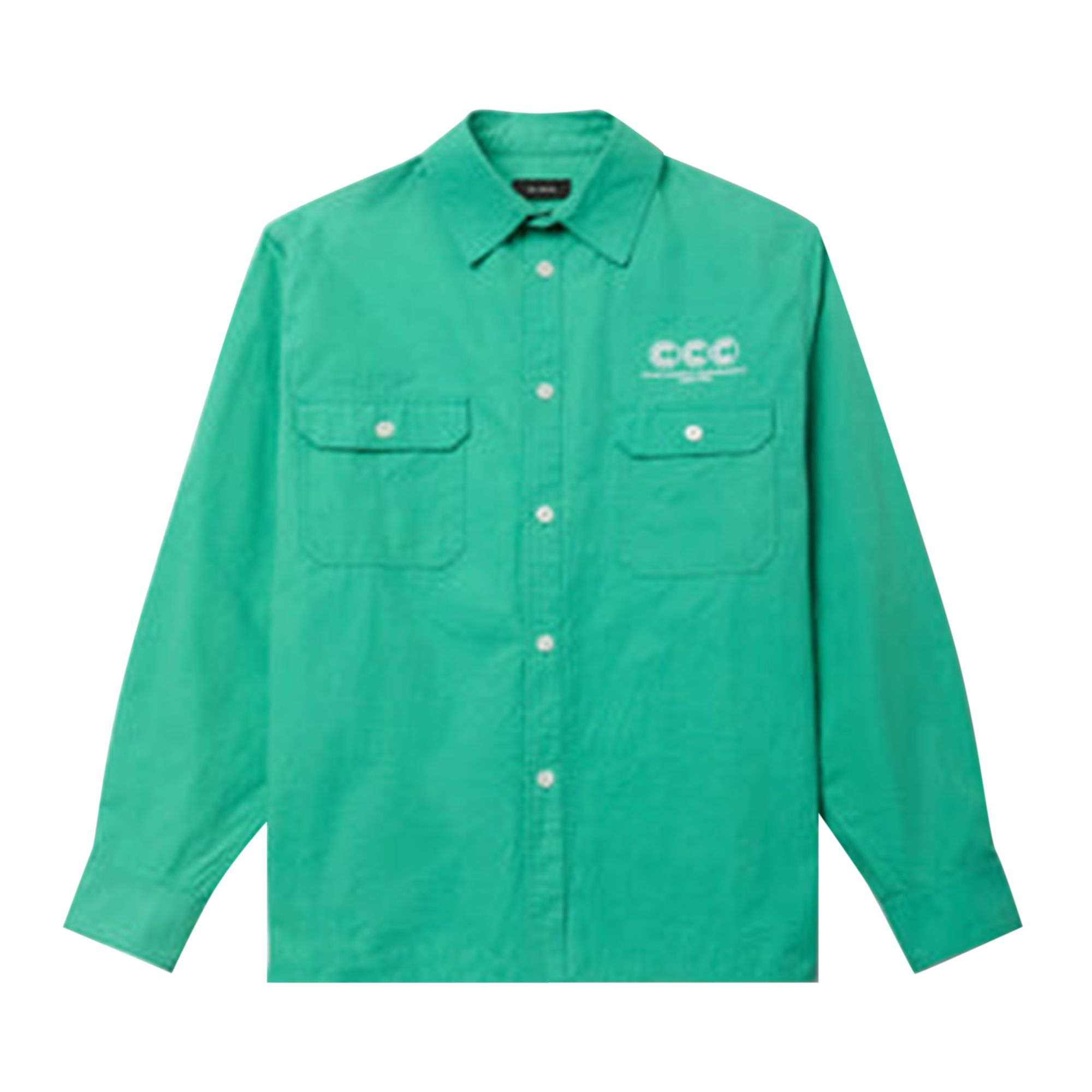 Pre-owned Willy Chavarria Os Long-sleeve Workwear Corcoran Overshirt 'petrol' | Red | Men's Size M