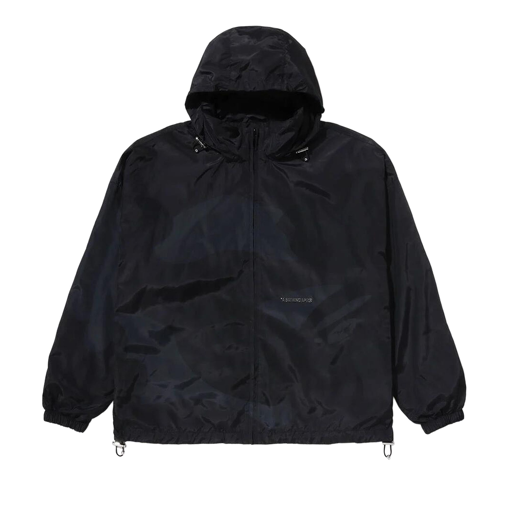 Pre-owned Bape Color Camo Stand Collar Hooded Jacket 'black' | Men's Size L