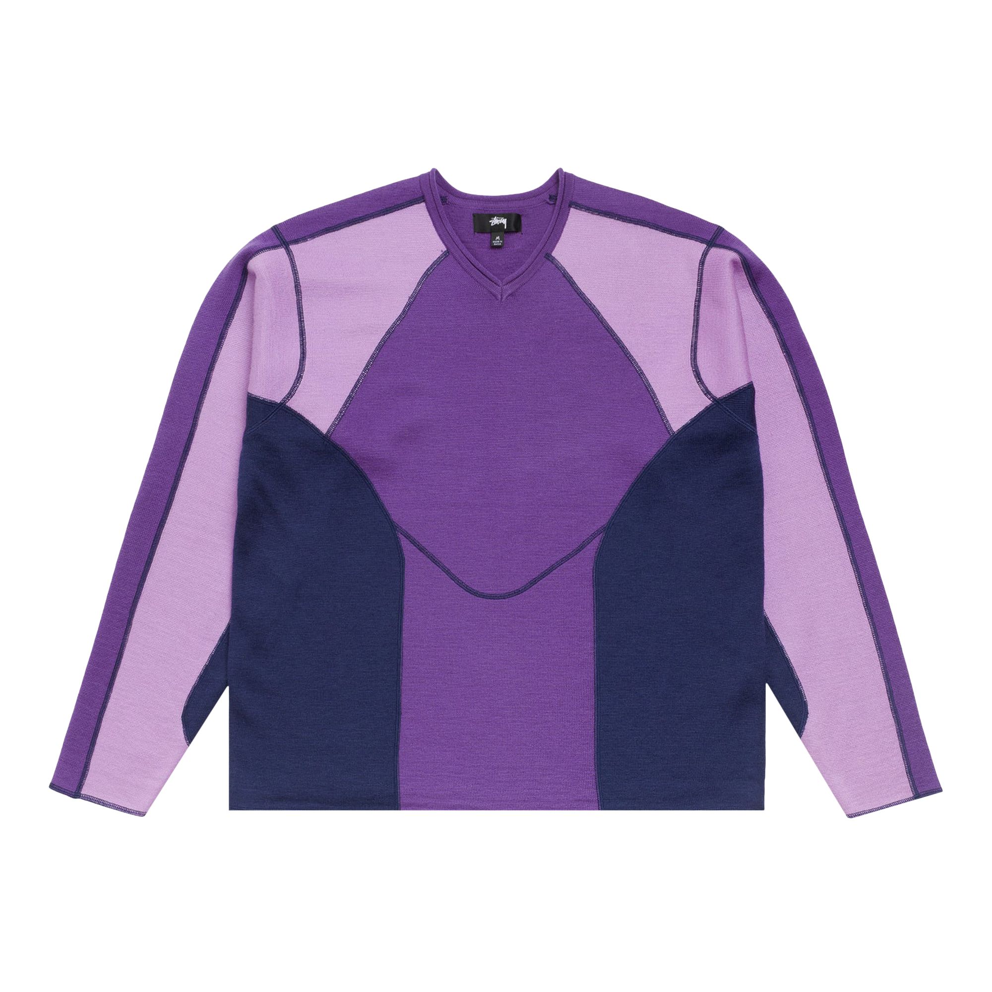 Pre-owned Stussy Wave Knit Sweater 'lavender' | Purple | Men's Size S