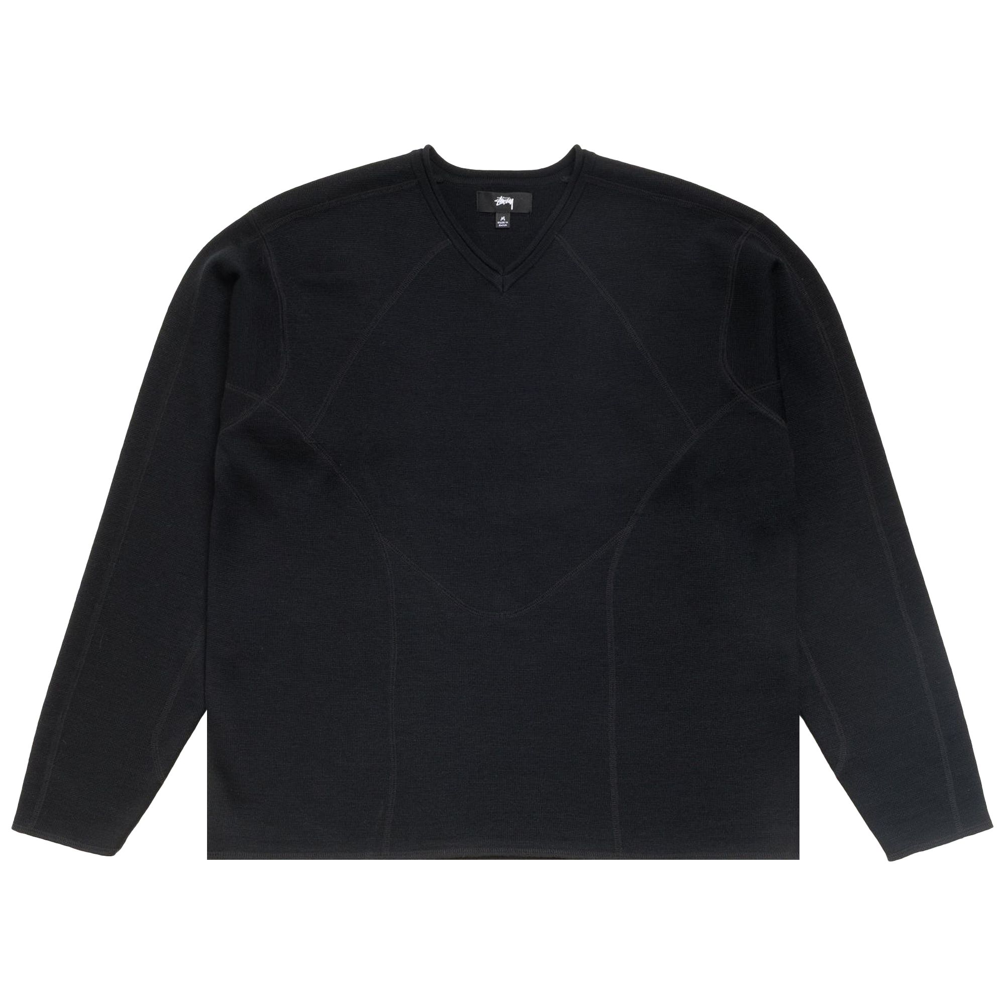 Pre-owned Stussy Wave Knit Sweater 'black' | Men's Size M