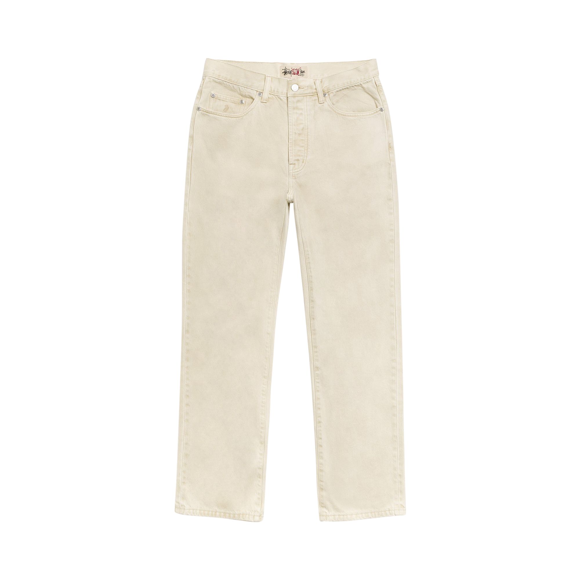 Pre-owned Stussy Slim Jean Overdyed 'sand' | Tan | Men's Size 30
