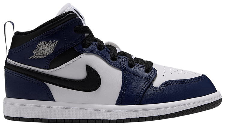 Air Jordan Jordan 1 Mid PS White College Navy White Tech Grey