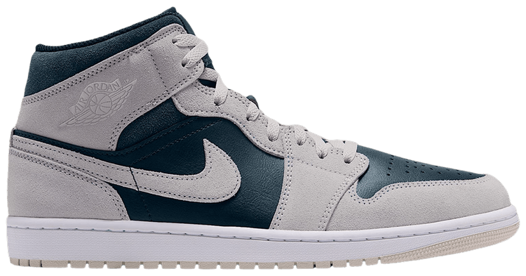 Air Jordan 1 Mid Light Orewood Brown Midnight Spruce White Pale Ivory