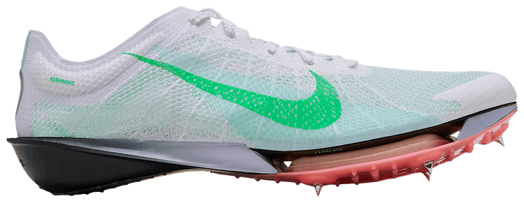 Nike Victory 2 Track Field Distance Spikes Summit White Obsidian Palest Purple Electro Green