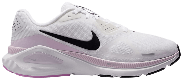 Nike Wmns Structure 26 Road White Bleached Lilac Light Magenta Black