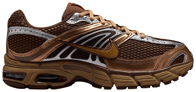 Nike Wmns Air Max Moto 2k With Reflective Accents Light British Tan Cacao Wow Metallic Silver Dark Driftwood