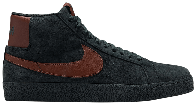 Nike Sb Zoom Blazer Mid Black Spruce Black Spruce Gum Medium Brown Corduroy Brown