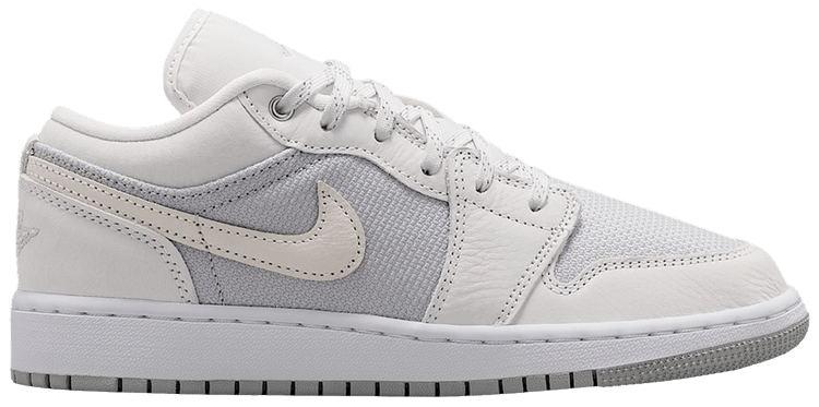 Air Jordan 1 Low SE GS Off White Soft Pearl Light Smoke Grey
