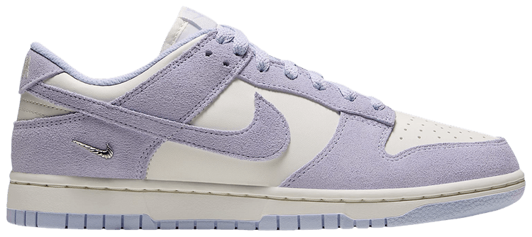 Nike Wmns Dunk Low Suede Palest Purple Sail Metallic Silver Palest Purple