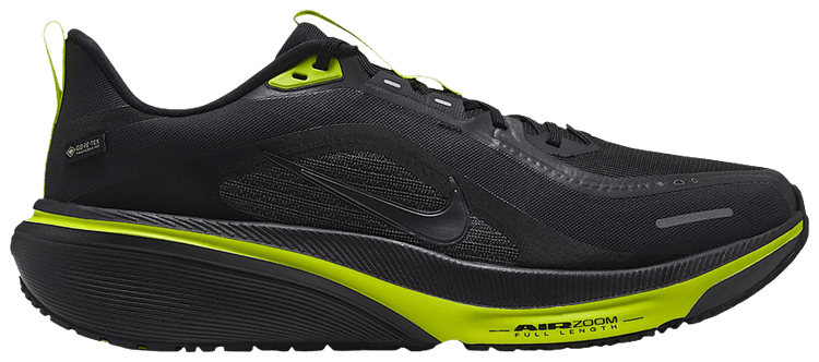 Nike Pegasus 42 GORE TEX Waterproof Road Black Lemon Venom Metallic Dark Grey