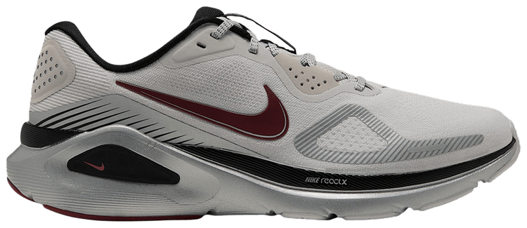 Nike Wmns Structure 26 Road Vast Grey Metallic Silver Pink Smoke Black
