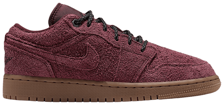 Air Jordan 1 Low SE GS Dark Team Red Gum Medium Brown Black