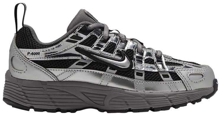 Nike P 6000 PS Black Pencil Point Dark Grey Metallic Silver