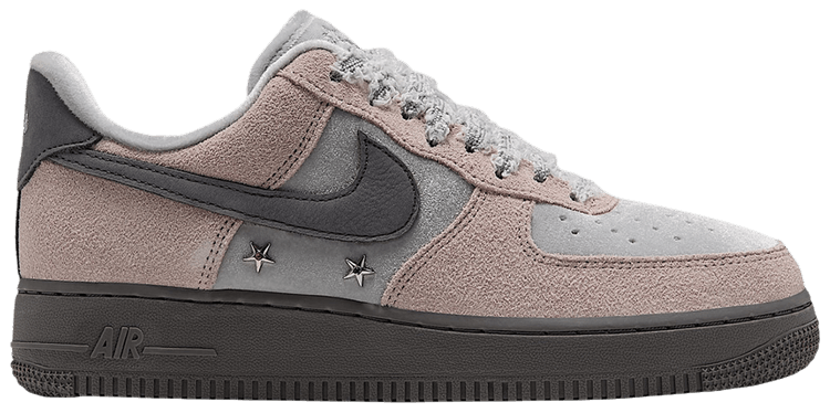 Nike Wmns Air Force 1 07 Metallic Silver Pencil Point Particle Rose Pencil Point