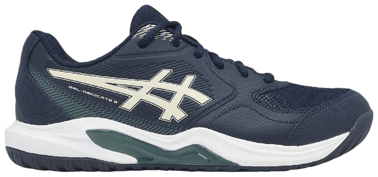 ASICS Gel Dedicate 9 2e Wide Midnight Oatmeal