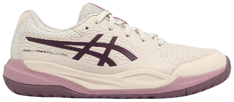ASICS Gel Resolution X GS Soft Oat Dark Aubergine