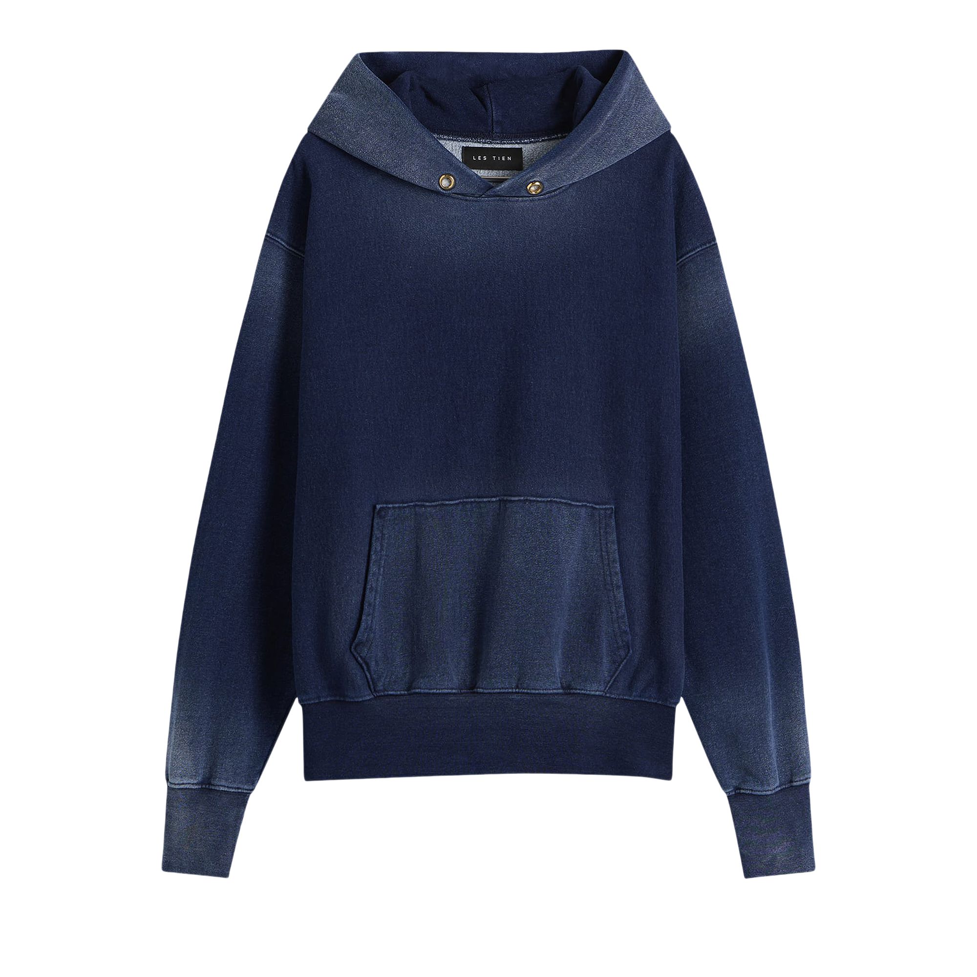 Pre-owned Les Tien Heavyweight Hoodie 'dark Denim' | Blue | Men's Size L
