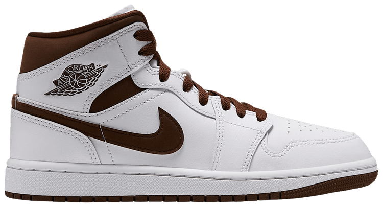Air Jordan Wmns 1 Mid White Cacao Wow Cacao Wow