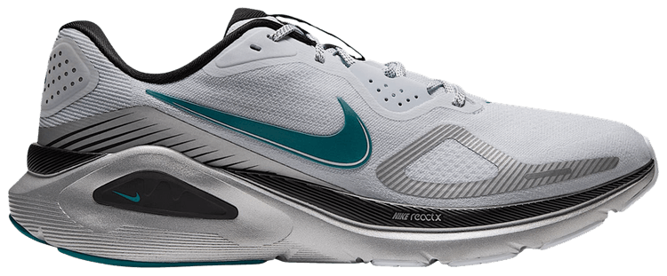 Nike Structure 26 Road Football Grey Black Metallic Silver Bright Spruce