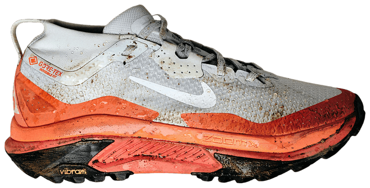 Nike Acg Zegama Trail GORE TEX Waterproof Trail Light Silver Safety Orange