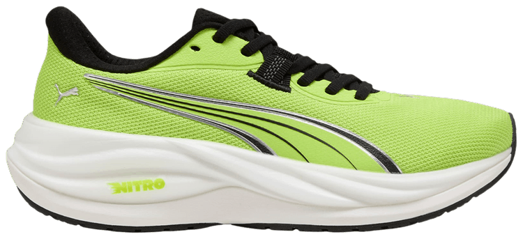 Puma Electrify Nitro 5 Big Kid Sunny Lime Black