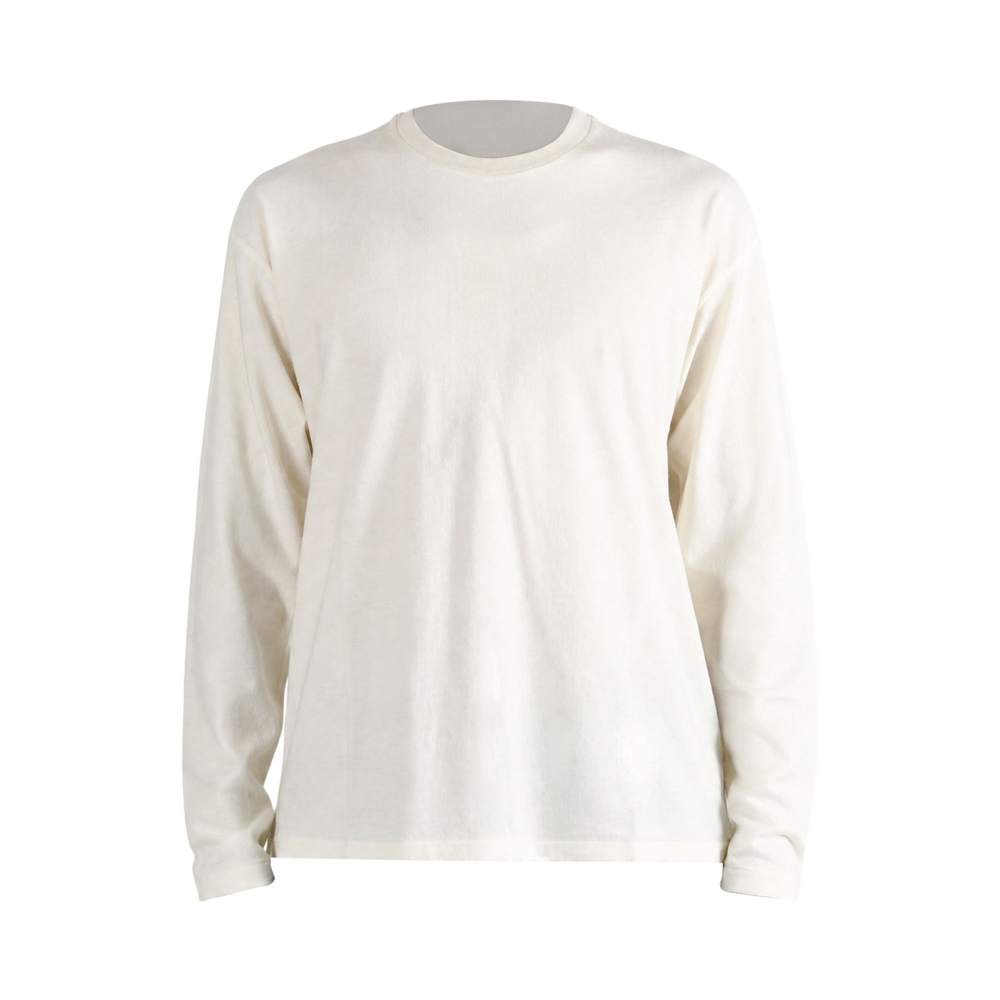 Pre-owned Auralee Brushed Organic Cotton Jersey Long Sleeve Tee 'white' | Men's Size 5