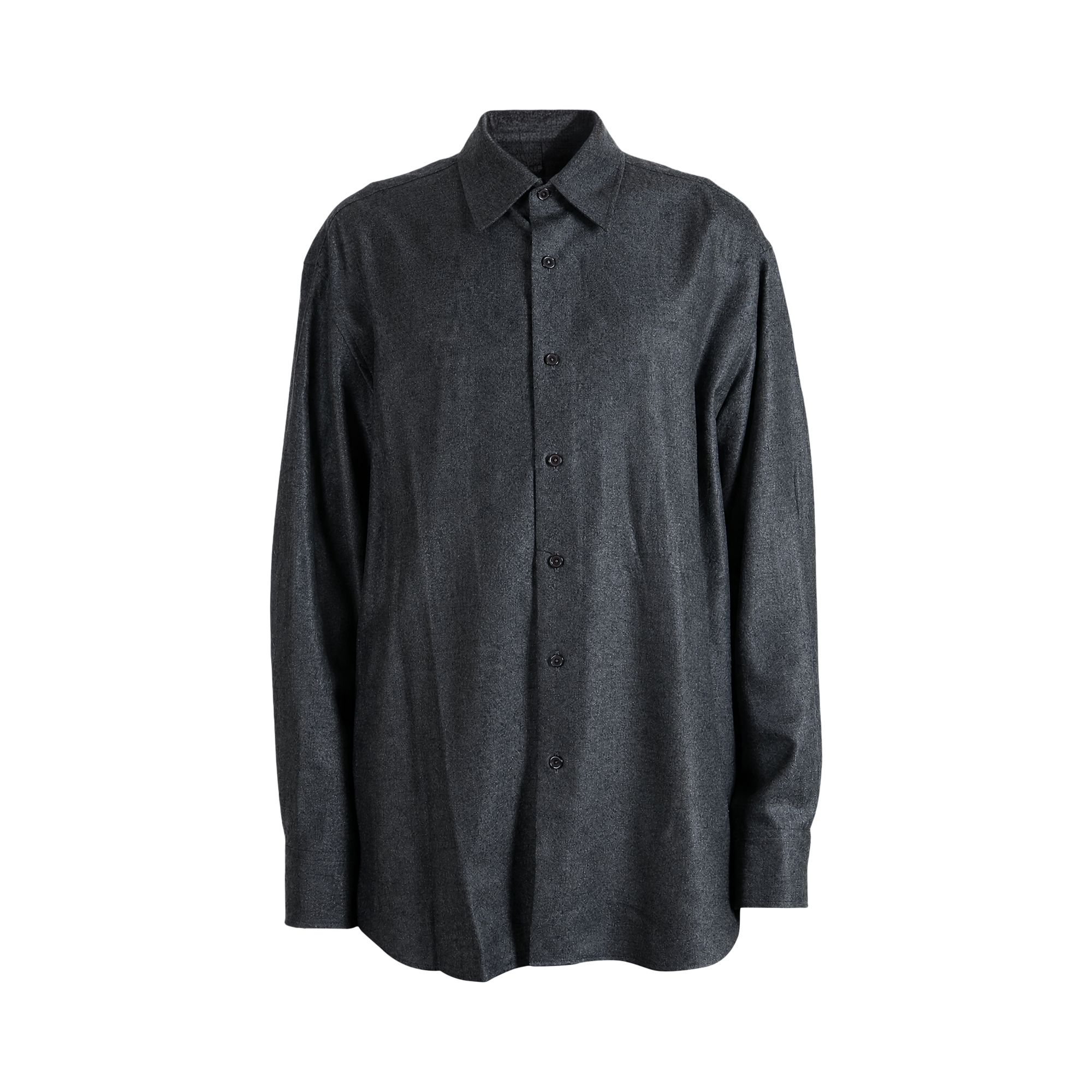 Pre-owned Auralee Super Light Wool Shirt 'top Charcoal' | Tan | Men's Size 5