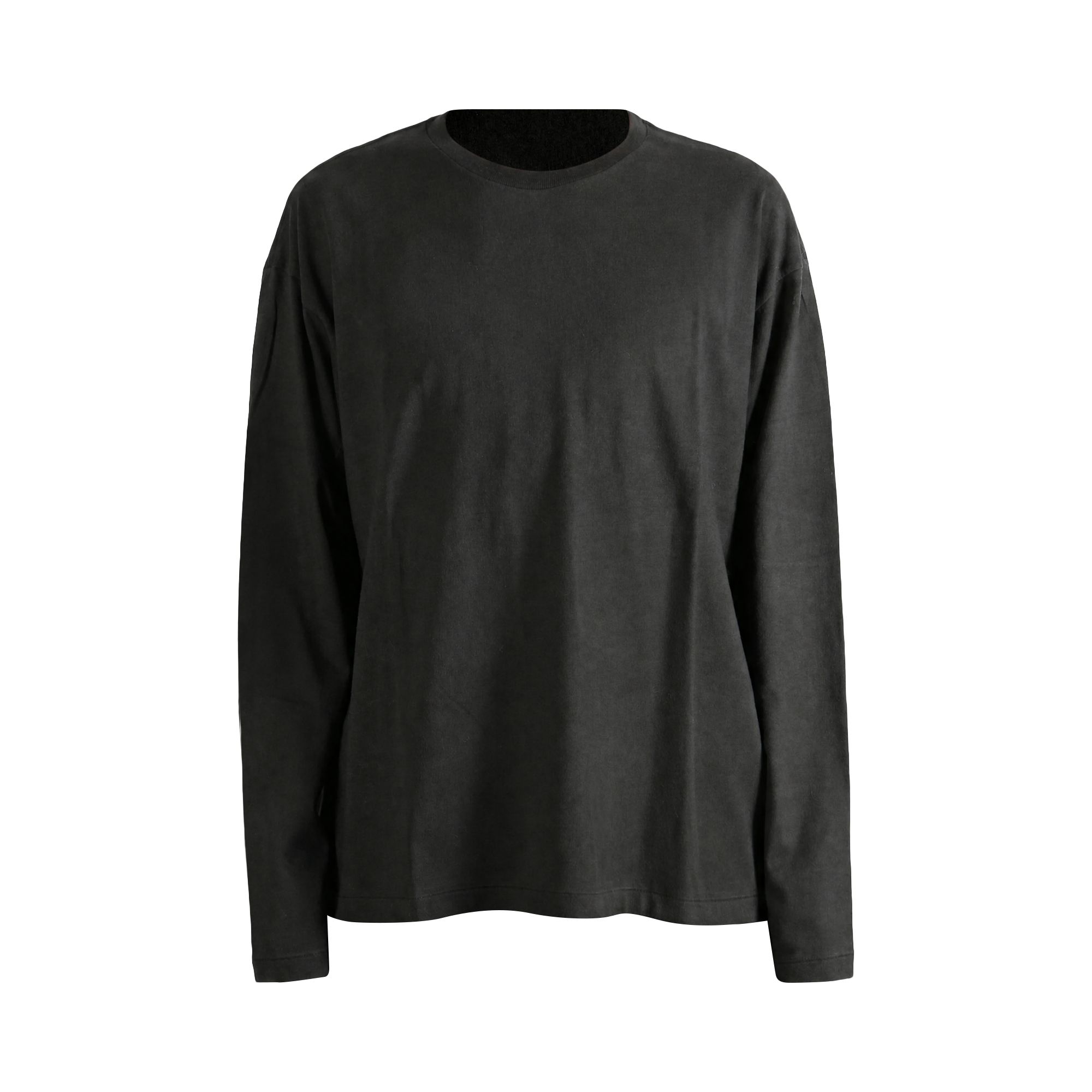Pre-owned Auralee Brushed Organic Cotton Jersey Long Sleeve Tee 'ink Black' | Men's Size 4