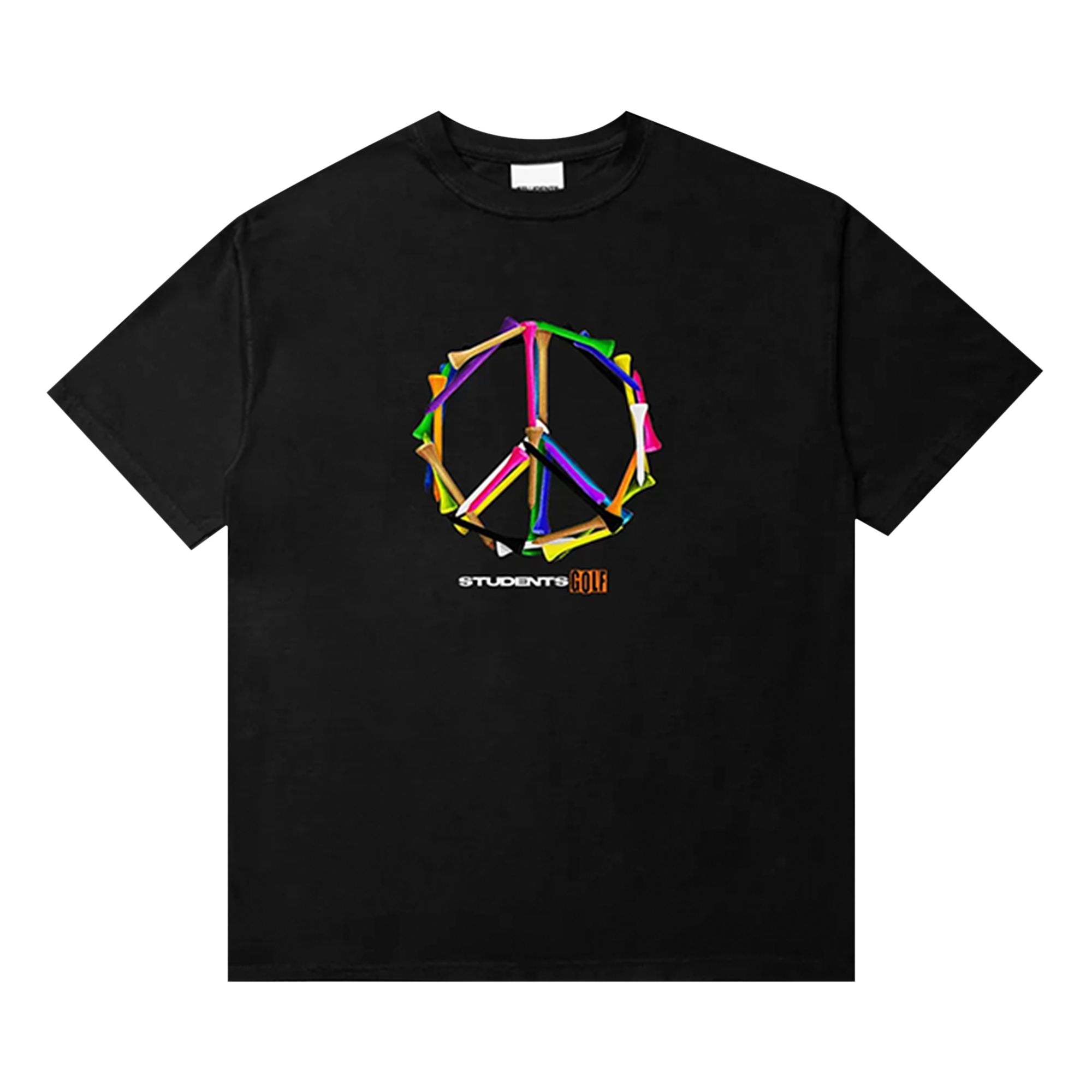 Pre-owned Students Give Me Peace Short-sleeve T-shirt 'black' | Men's Size S
