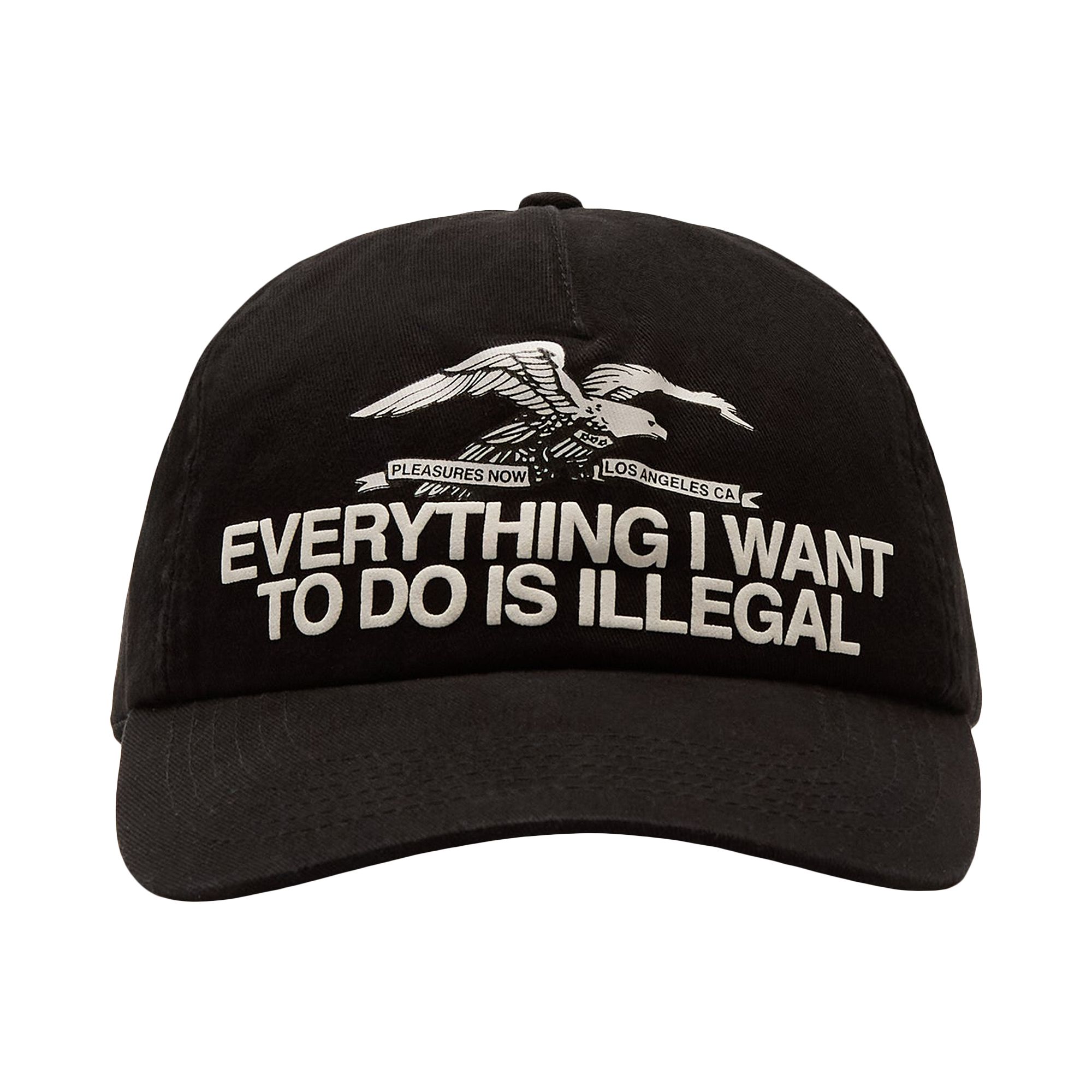 Pre-owned Pleasures Illegal Snapback 'black' | Men's Size Onesize