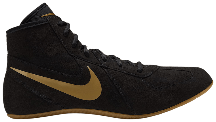 Nike Footsweep 2 Wrestling Black Gum Light Brown Metallic Gold