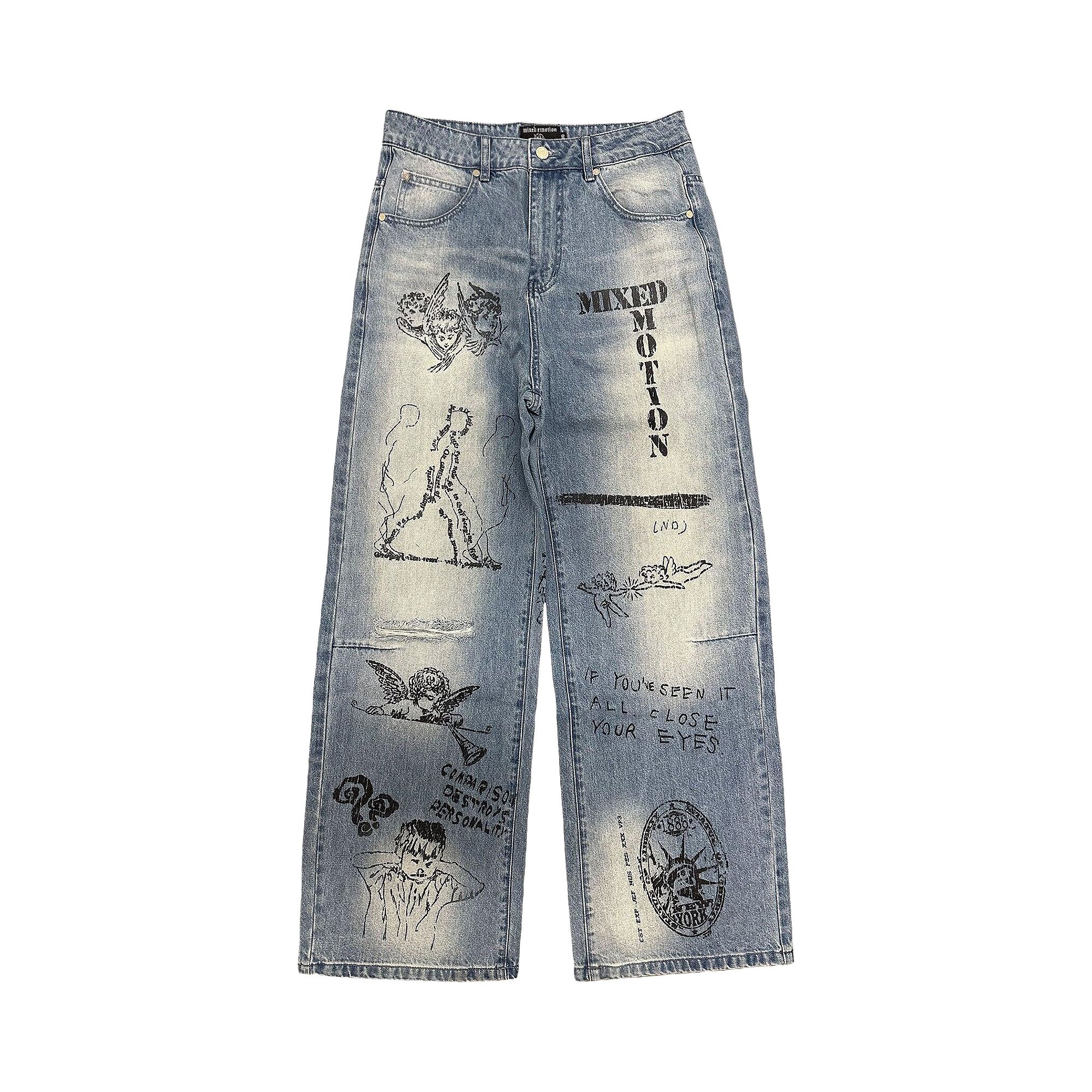 Pre-owned Mixed Emotion Canvas Denim 'blue' | Men's Size 30