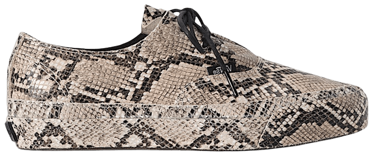 Vans Premium Authentic Ease Python Turtledove White Sand Beige Blackd